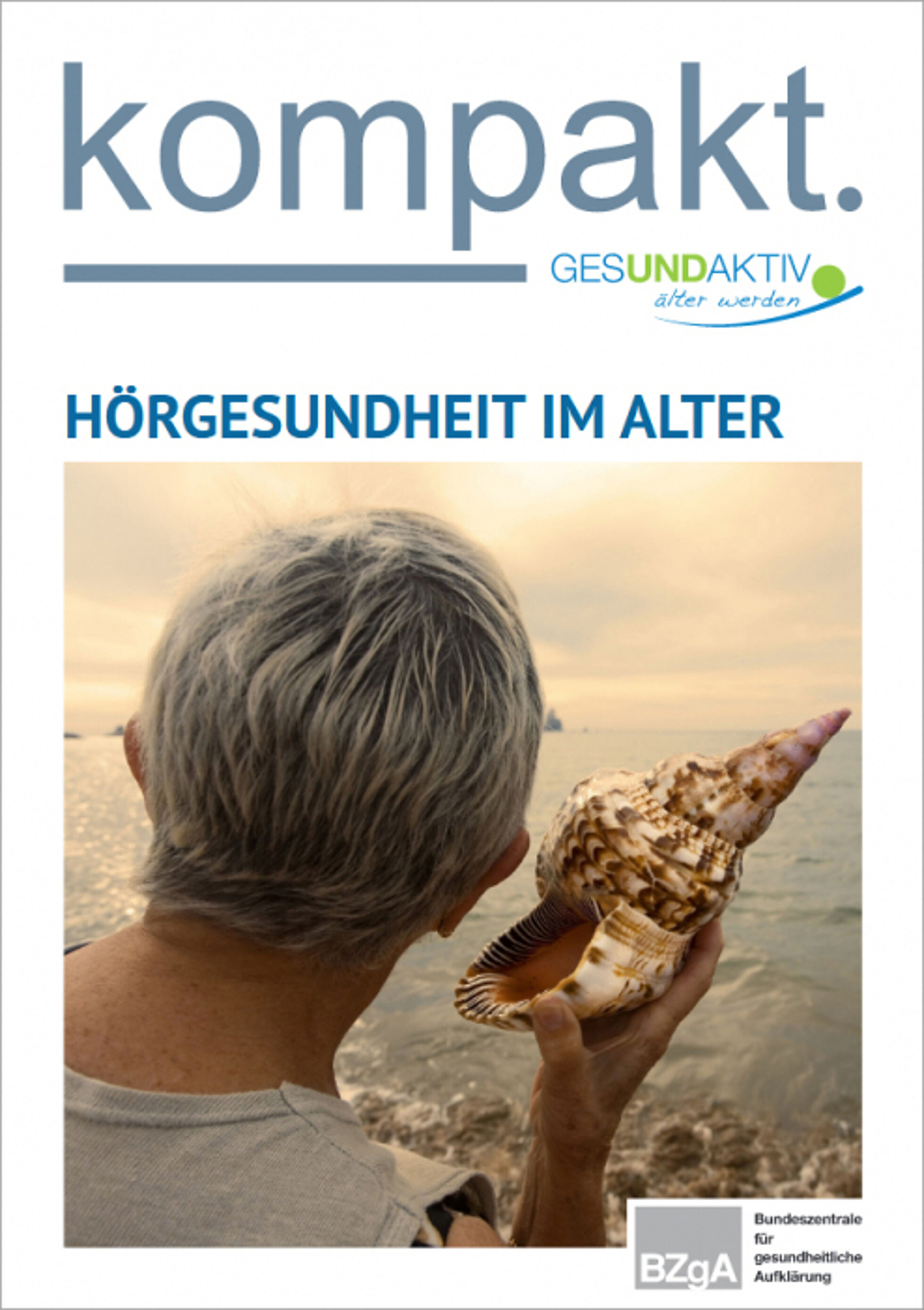 Cover Faltblatt Hörgesundheit im Alter