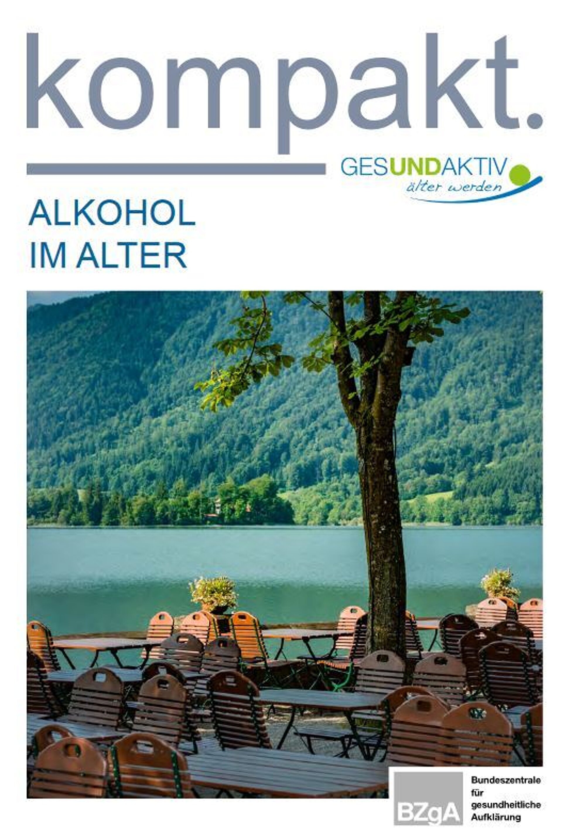 Cover Faltblatt Alkohol im Alter