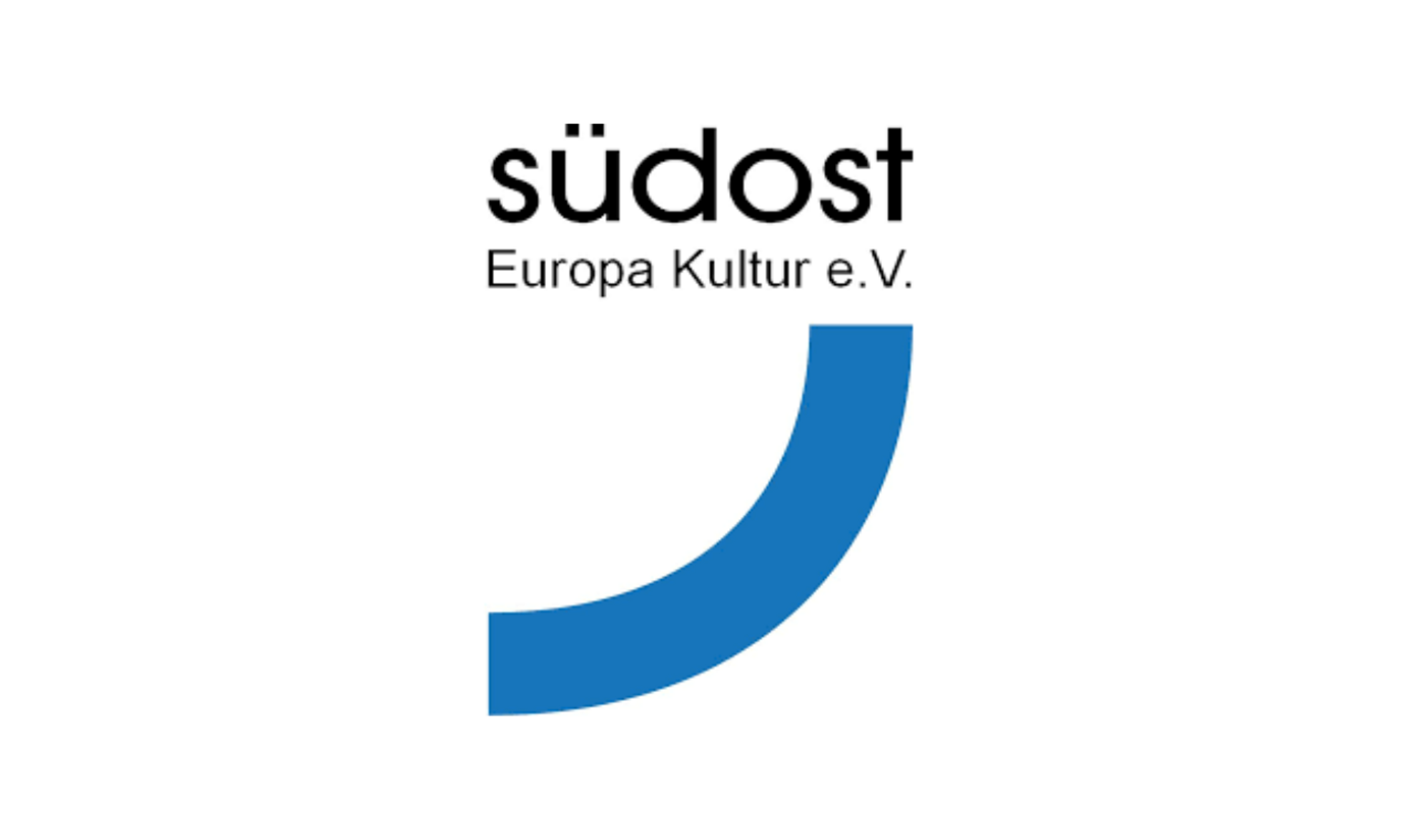 Aevik südost Logo: Schriftzug mit blauen Bogen