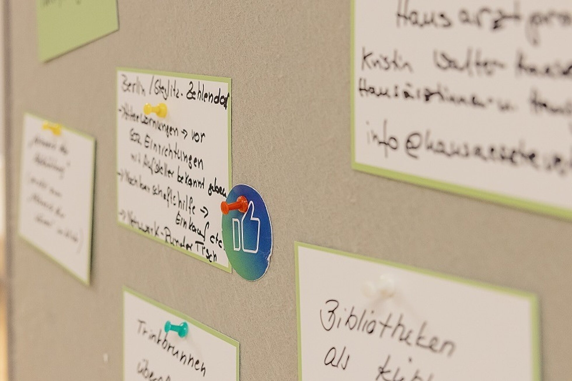 Bundeskonferenz Gesundes Alter 2023 Bundeskonferenz Gesundes Alter 2023: Pinnwand beim Marktplatz der Foren