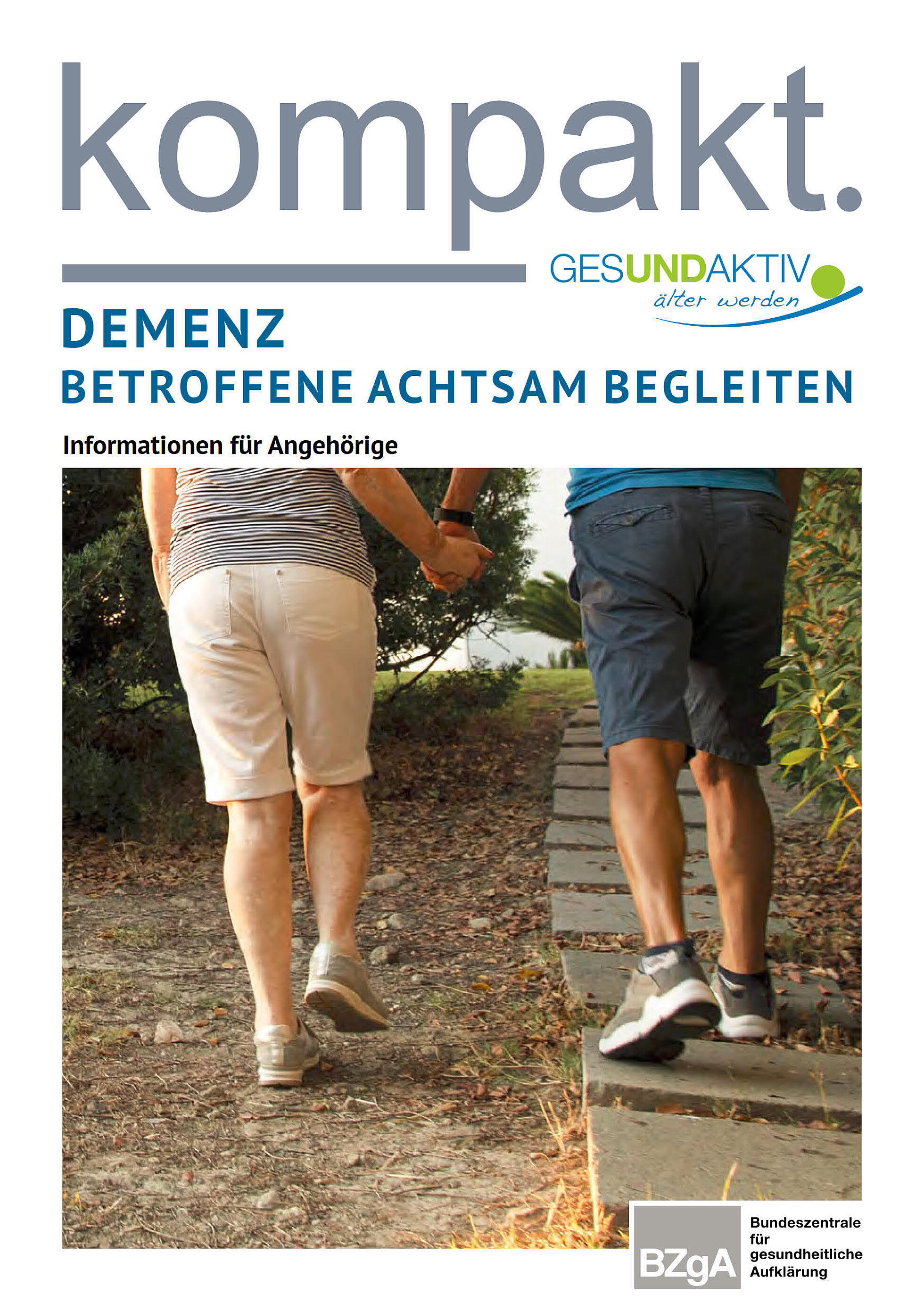 Cover Faltblatt Demenz - Betroffene achtsam begleiten
