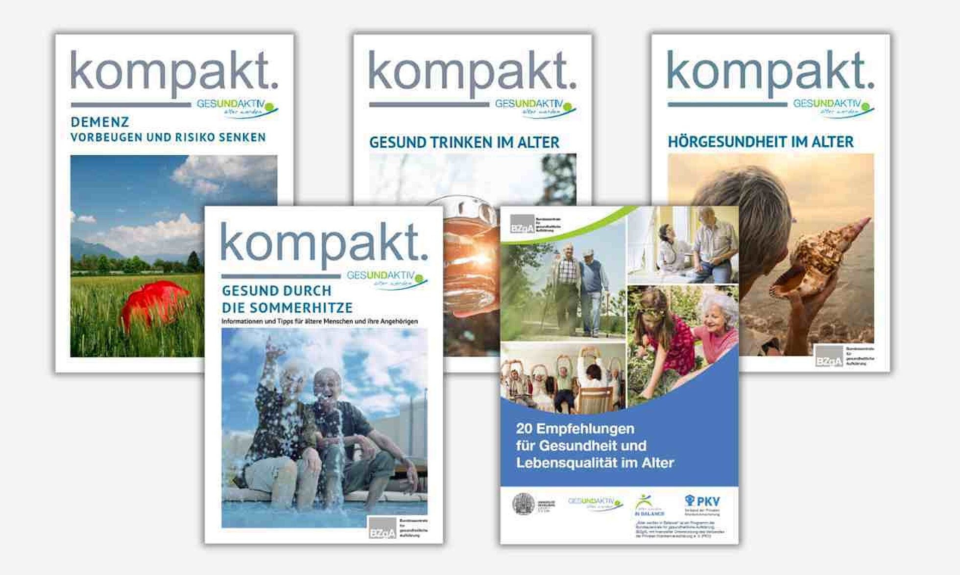 Materialien zu Gesundheit im Alter Cover von Broschüren zu Gesundheit im Alter