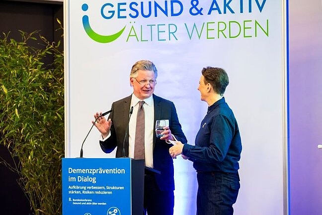 Bundeskonferenz Gesundes Alter 2026: Prof. Dr. Jessen mit Okka Gundel