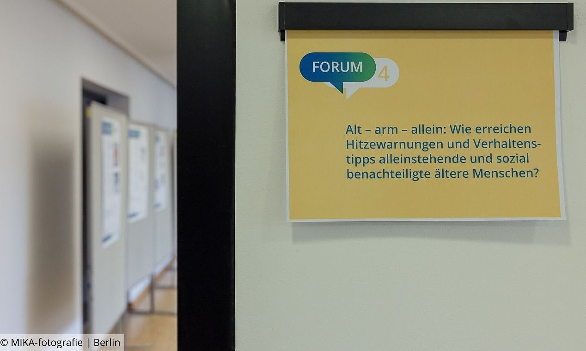 Bundeskonferenz Gesundes Alter 2023: Schild Forum 4