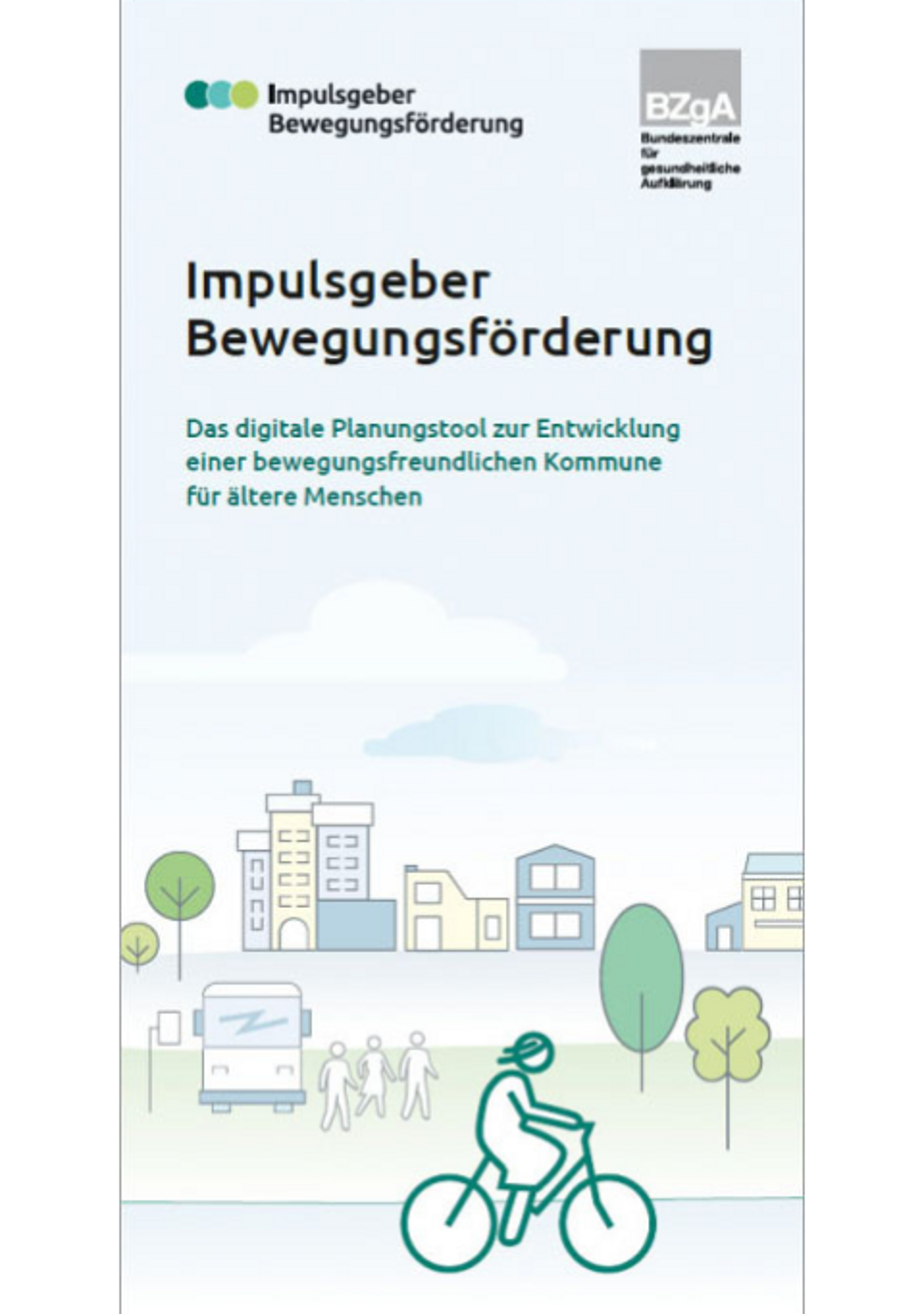 Cover Flyer Impulsgeber Bewegungsförderung