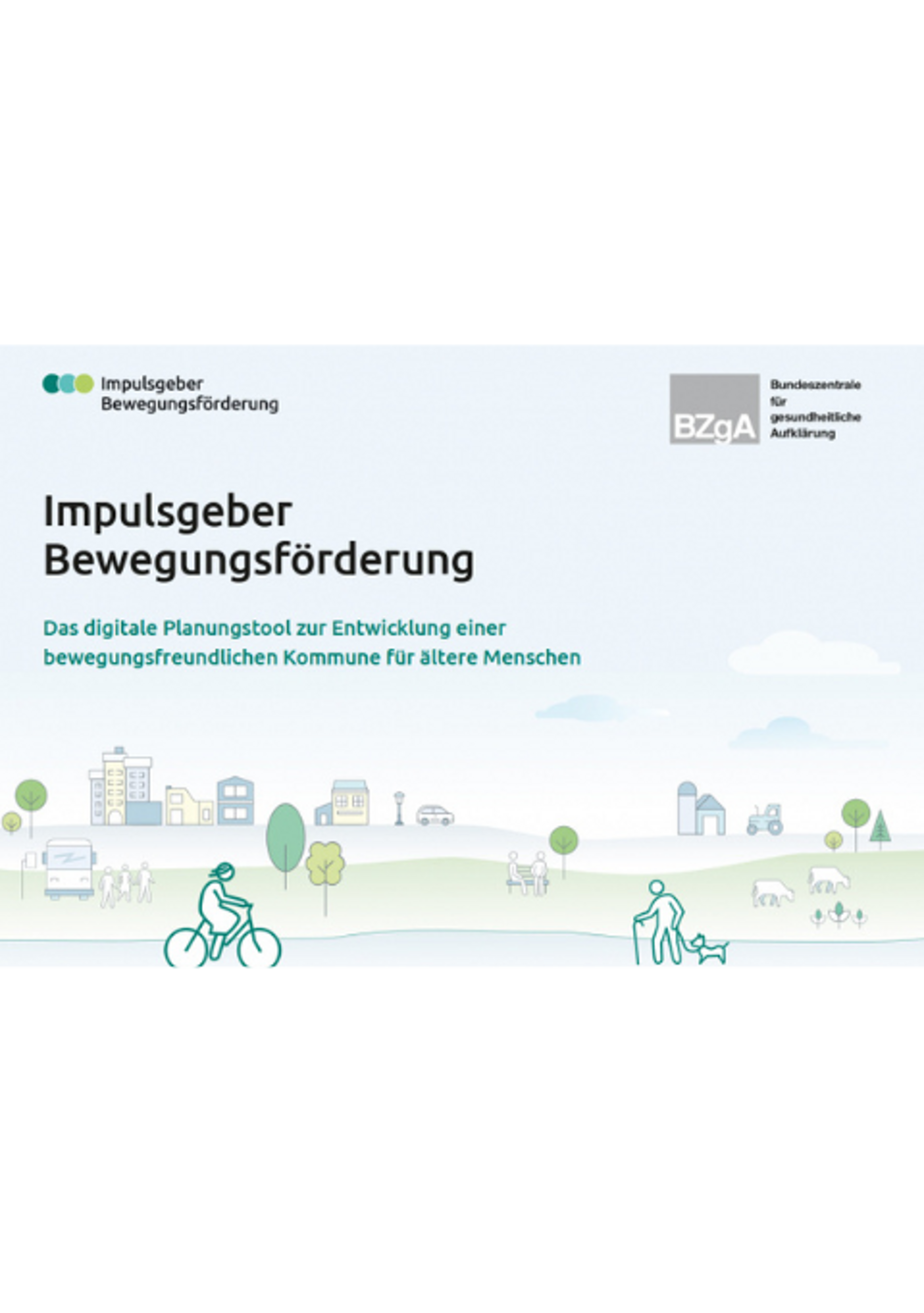 Cover Broschüre Impulsgeber Bewegungsförderung