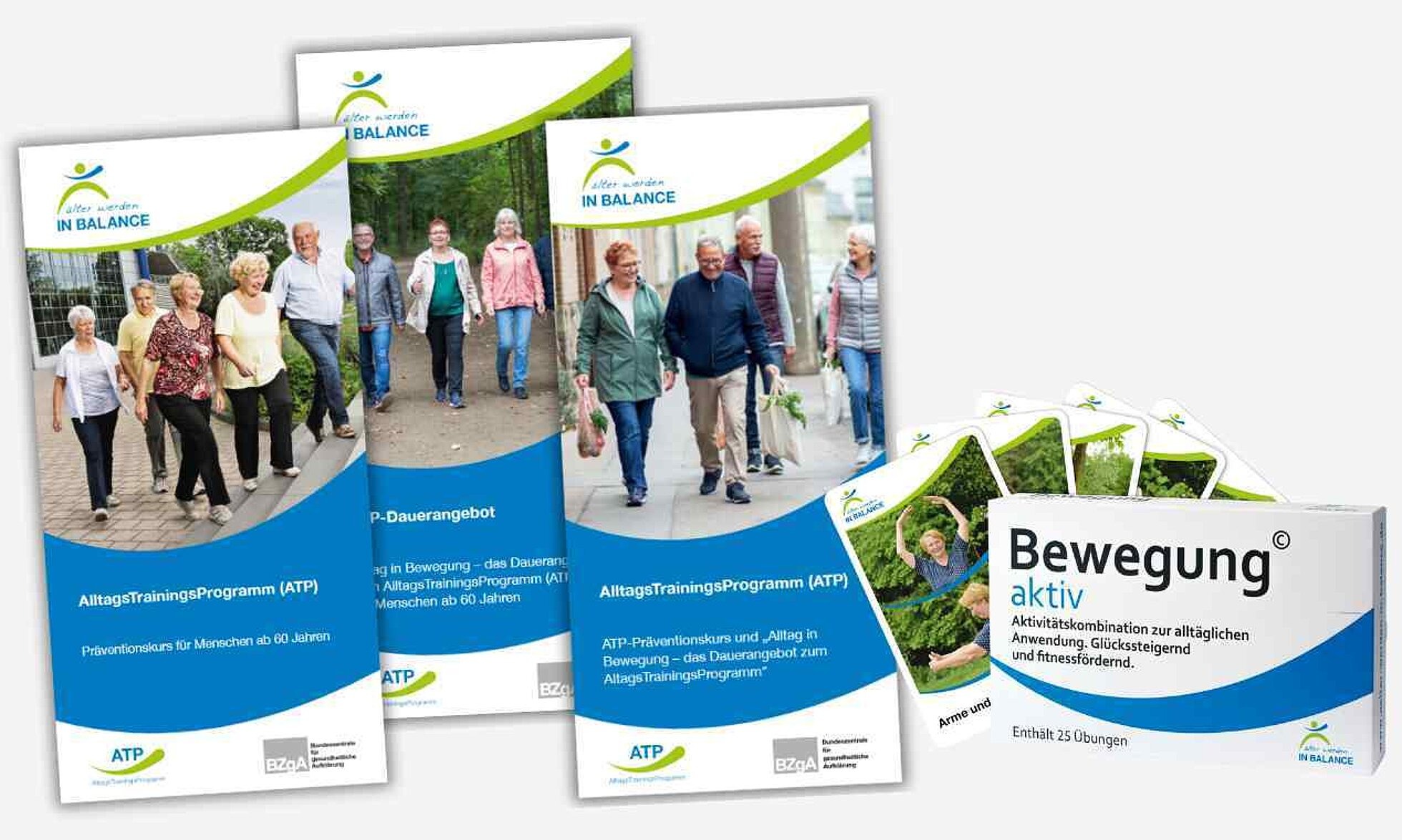 Materialien zum AlltagsTrainingsProgramm (ATP) Flyer und Bewegungsübungen zum AlltagsTrainingsProgramm (ATP)