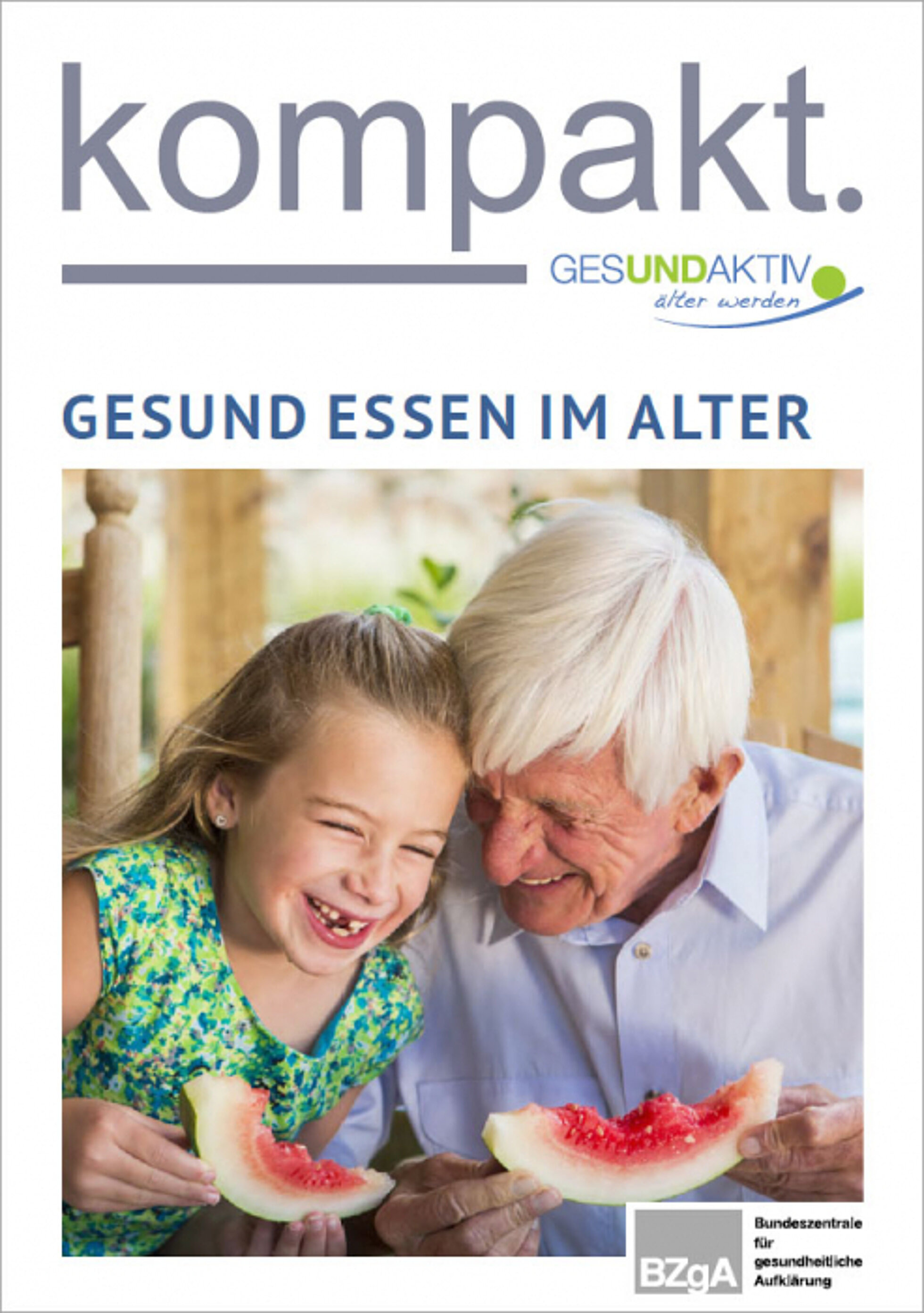 Cover Faltblatt Gesund essen im Alter