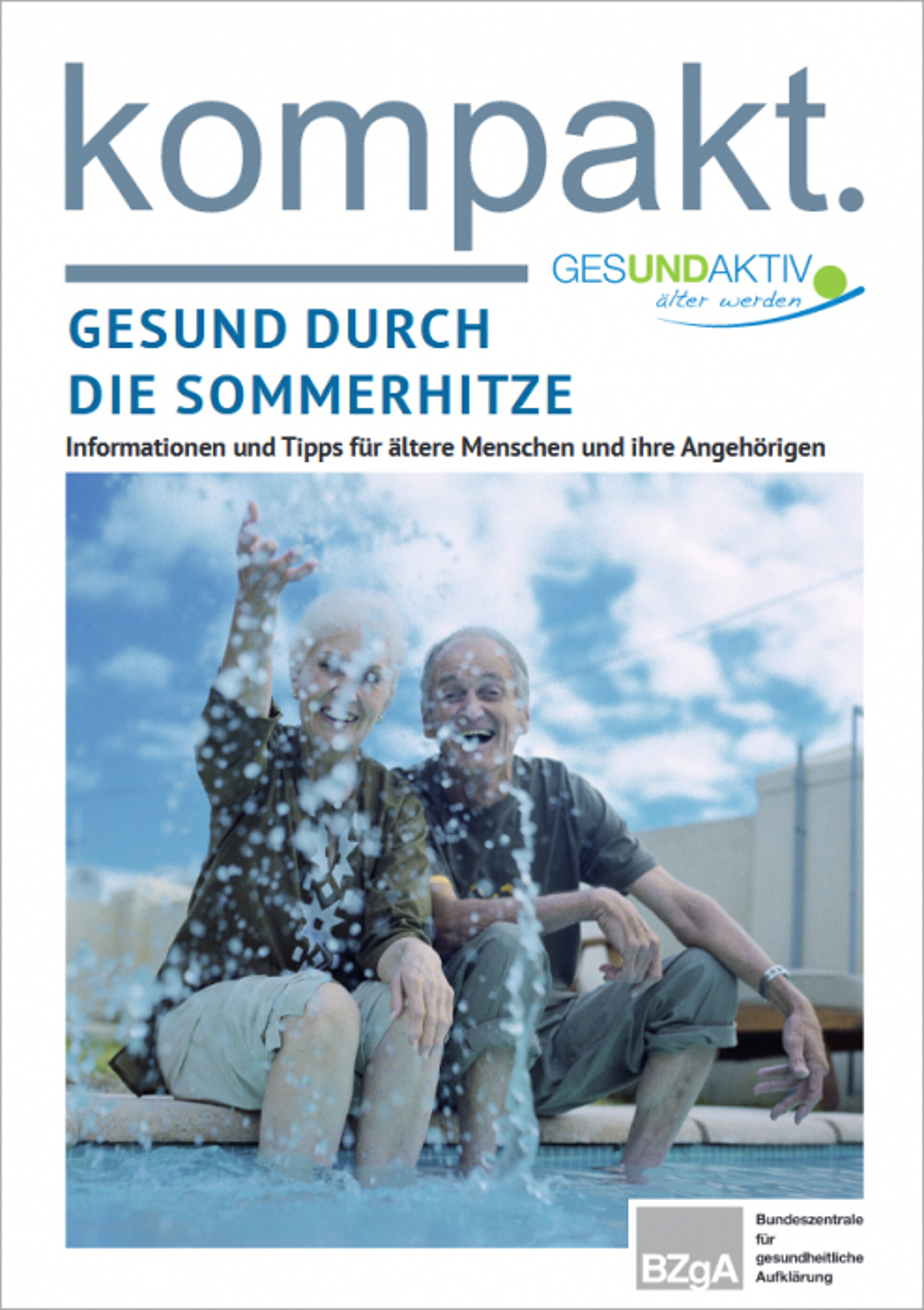 Cover Faltblatt Gesund durch die Sommerhitze