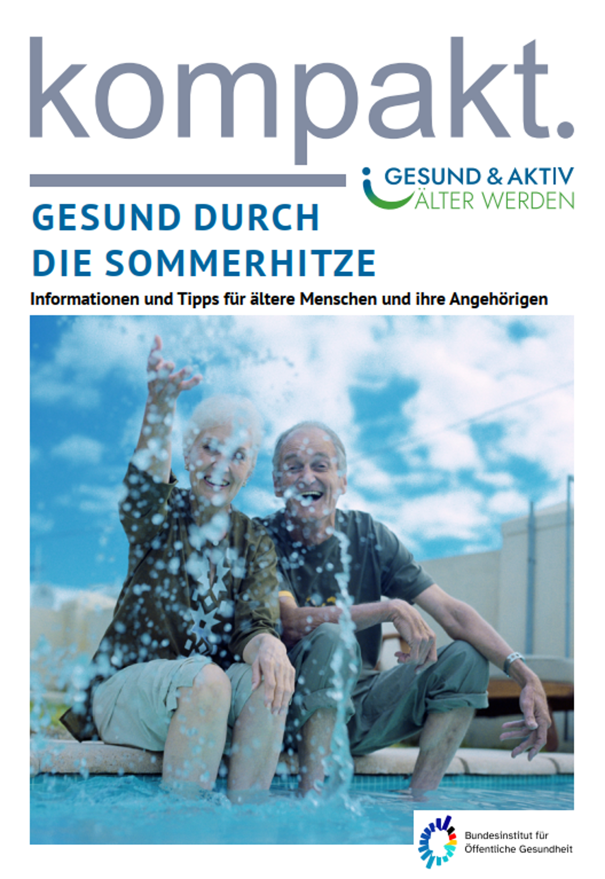 Cover Faltblatt Gesund durch die Sommerhitze