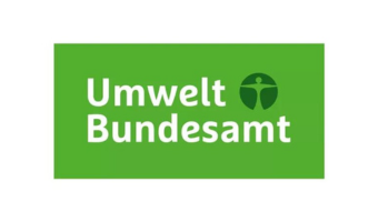 Logo von Umwelt Bundesamt: Weiße Schrift auf grünem Hintergrund